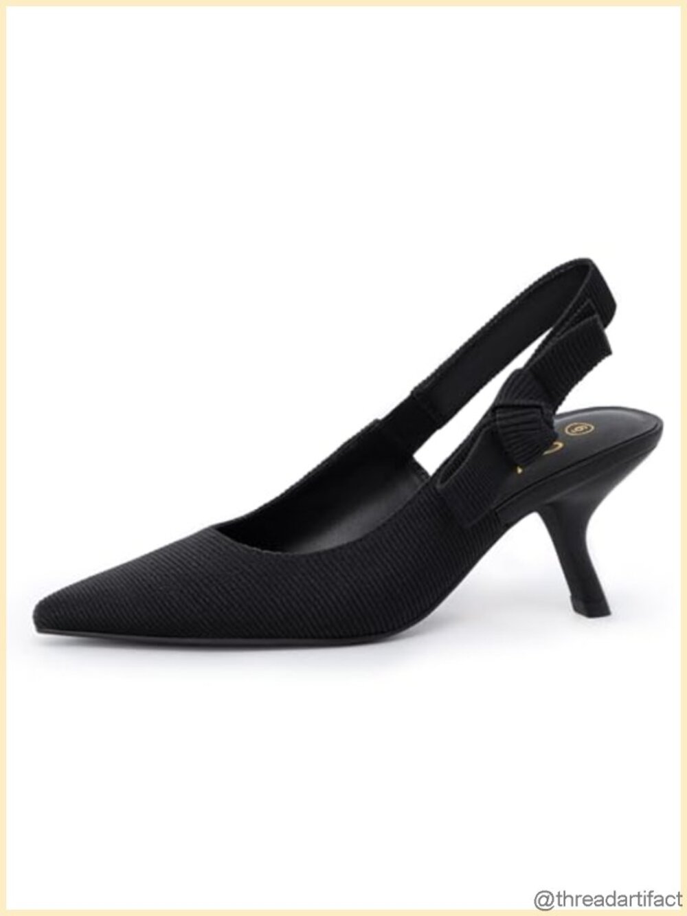 Kitten Heels Closed Toe Slingback Pumps Dressy Shoes